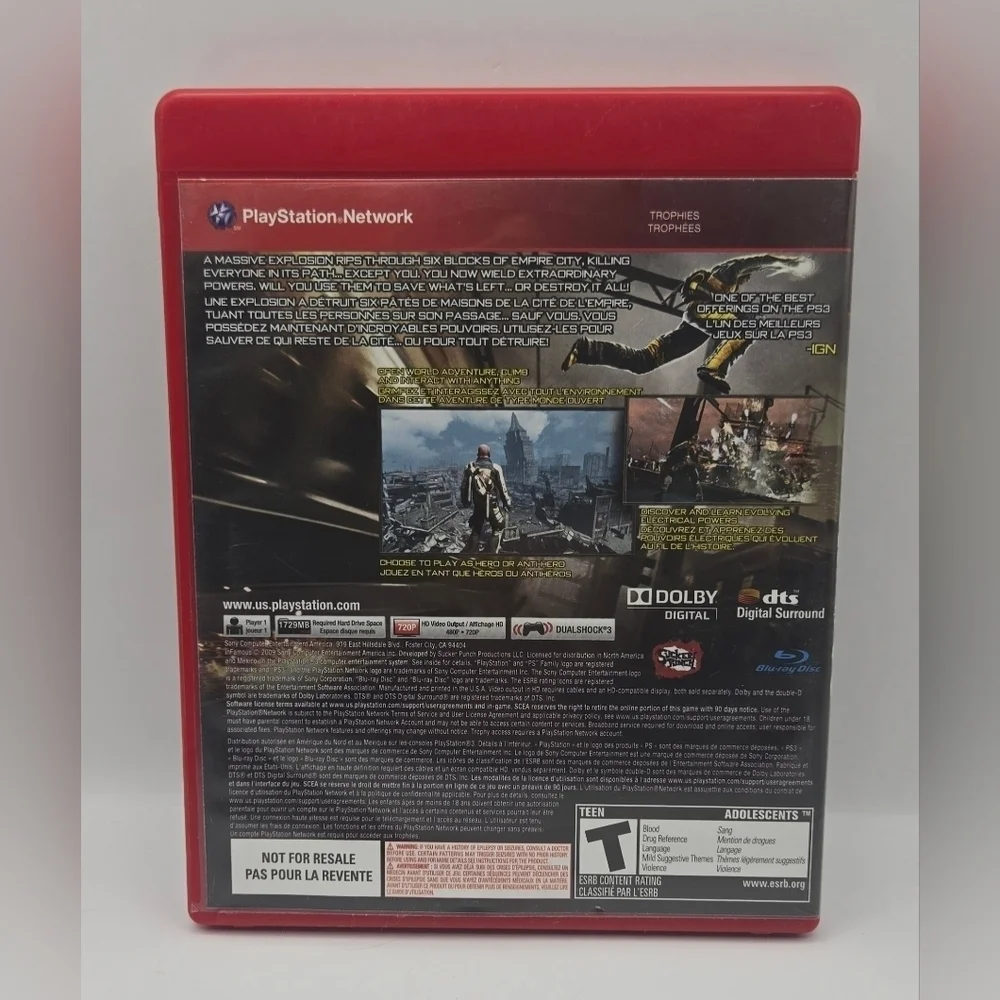 inFAMOUS 1 & inFAMOUS 2 PS3 Game Bundle Tested Complete - Picture 6 of 16